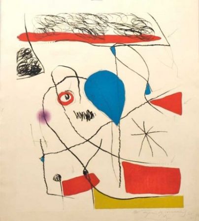 Etching And Aquatint Miró - El Pi De Formentor