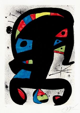 Lithograph Miró - El Rei Garrell, 1979