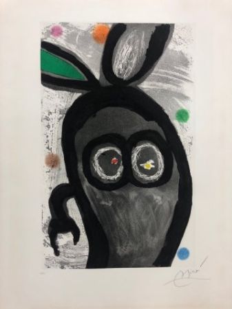 Etching And Aquatint Miró - El rey de los conejos