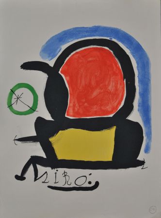 Lithograph Miró - El tapiz de Tarragona