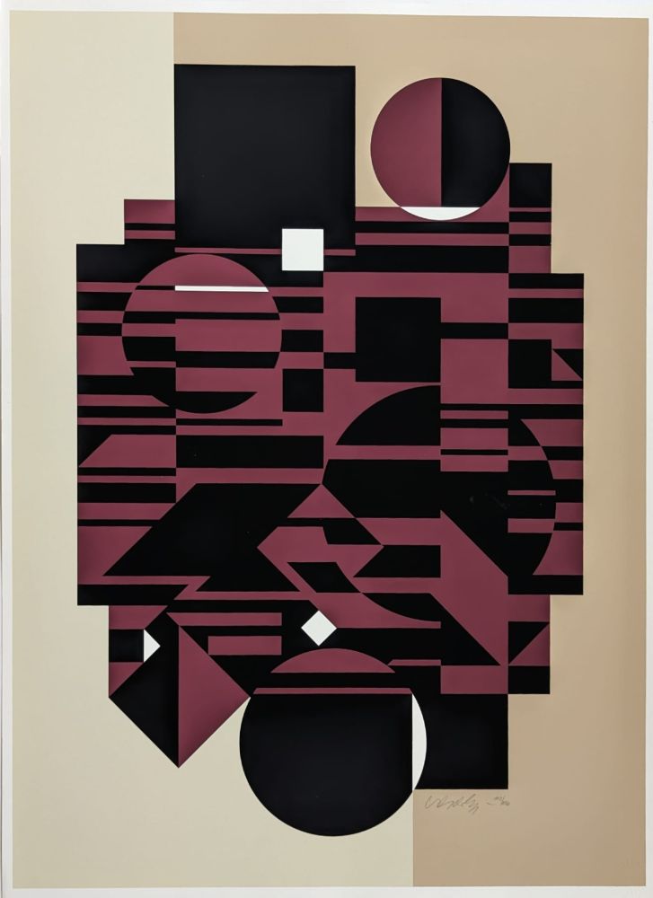 Screenprint Vasarely - Elbrouz