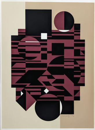 Screenprint Vasarely - Elbrouz