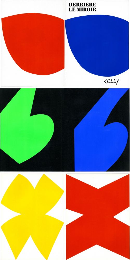 Illustrated Book Kelly - ELLSWORTH KELLY. Derrière Le Miroir n° 110. Octobre-novembre 1958. 6 LITHOGRAPHIES ORIGINALES.