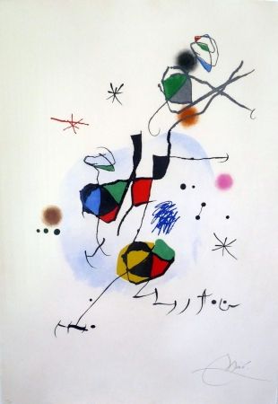 Etching And Aquatint Miró - Els Castellers