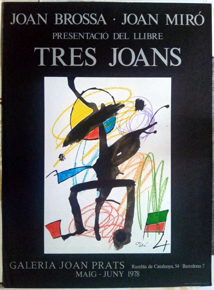 Poster Miró - Els tres Joans  - Prats - 1978