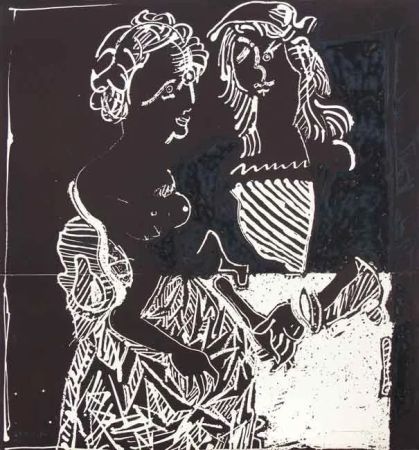 Engraving Ortega - Enamorados