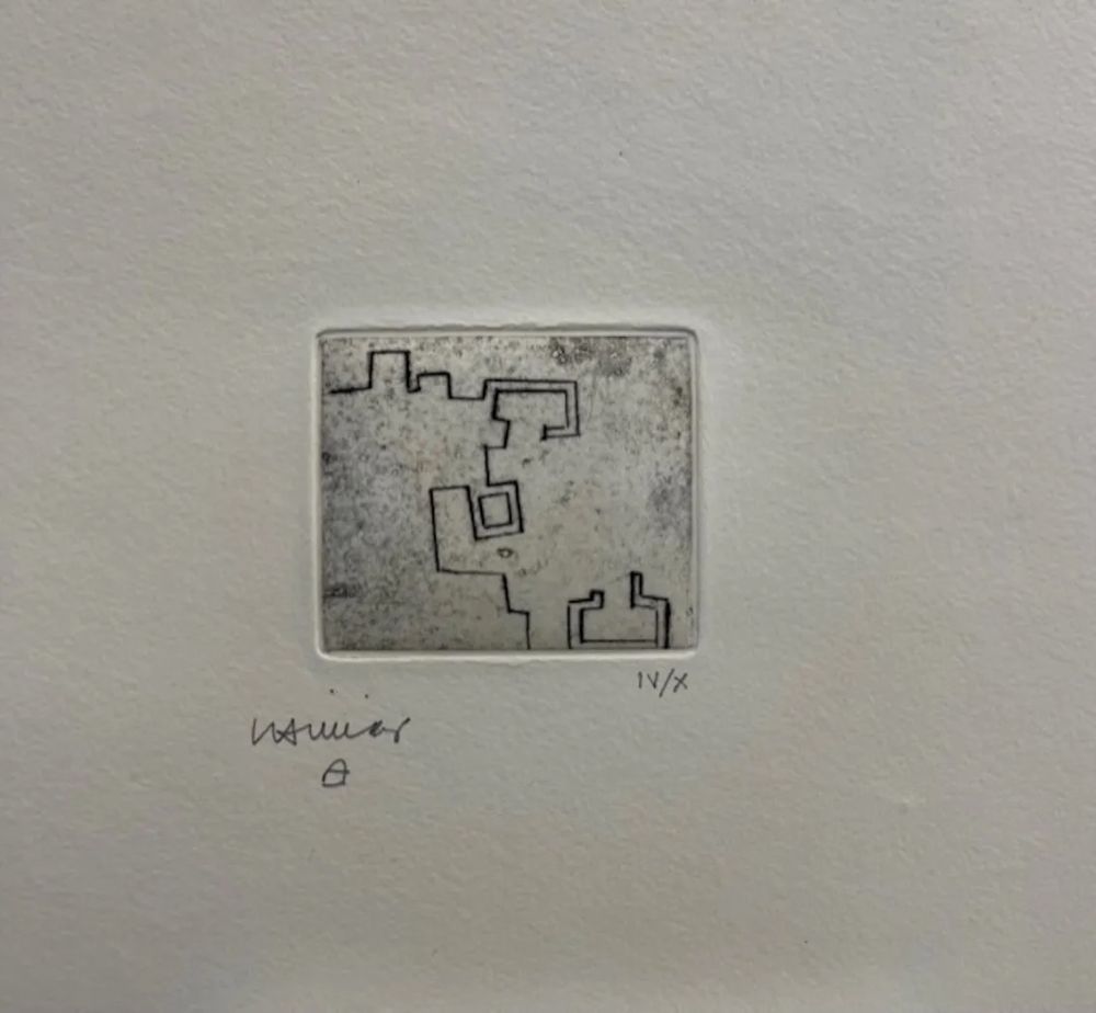 Engraving Chillida - Enda VII
