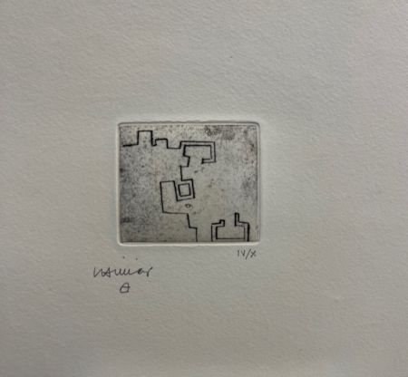 Engraving Chillida - Enda VII