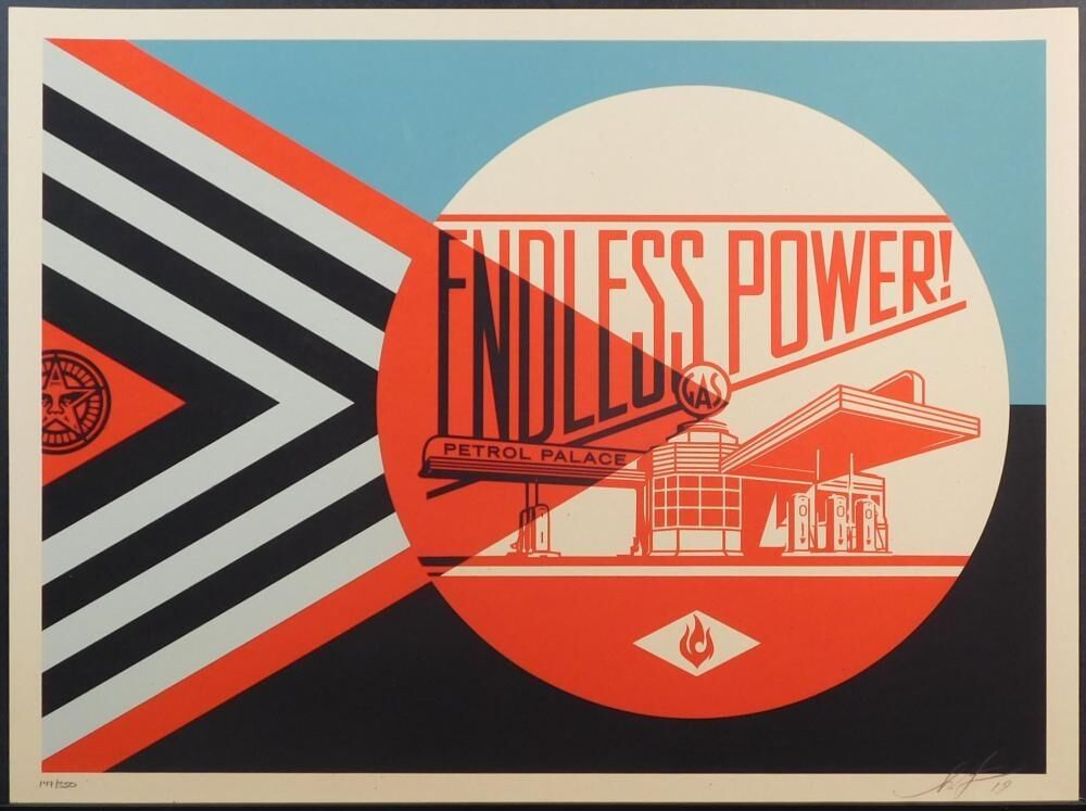 Screenprint Fairey - Endless Power Petrol Palace