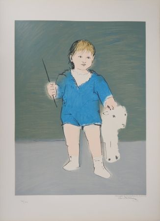 Lithograph Picasso - Enfant et agneau : Petit Paul Picasso