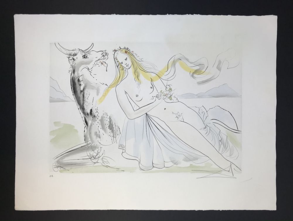 Etching And Aquatint Dali - Enlévement d'Europe ( The Abduction of Europa )