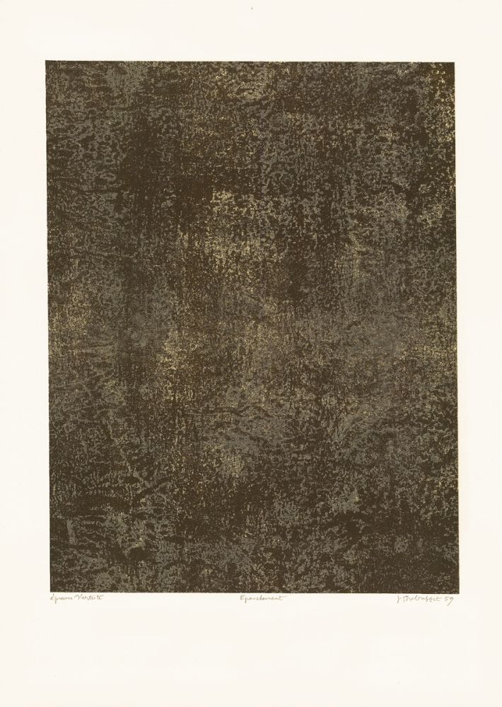 Lithograph Dubuffet - Epanchement (Phénomènes)