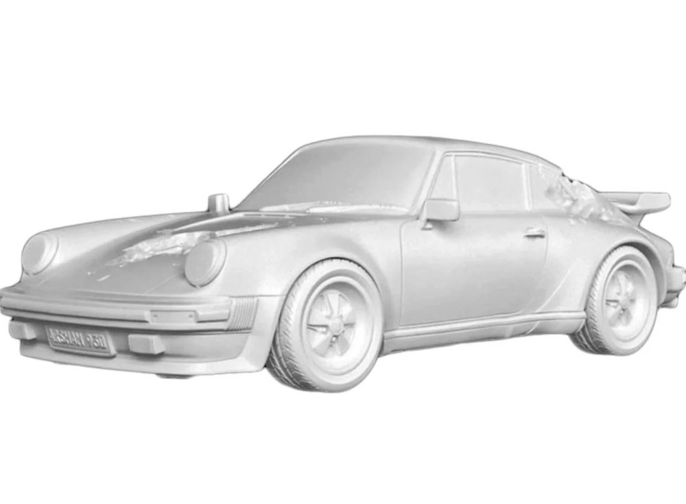 Multiple Arsham - Eroded 911 Turbo Figure (white)