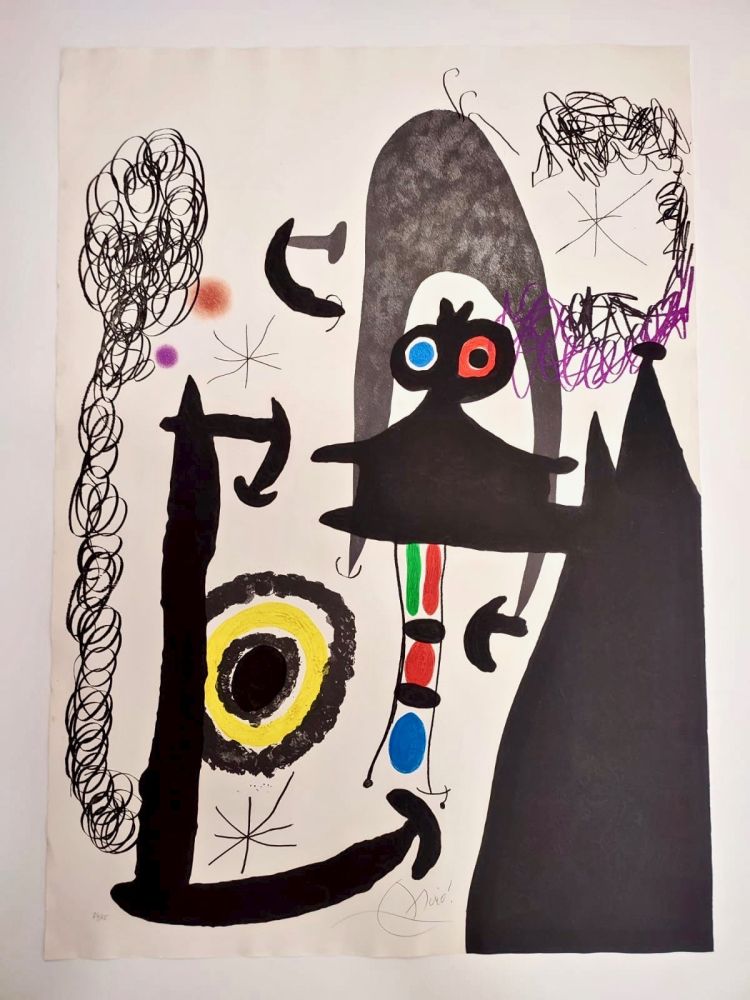 Etching And Aquatint Miró - Escalade ver la lune