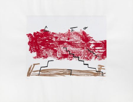 Etching Tàpies - Escalier 