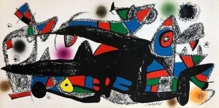 Lithograph Miró - Escultor : Dinamarca