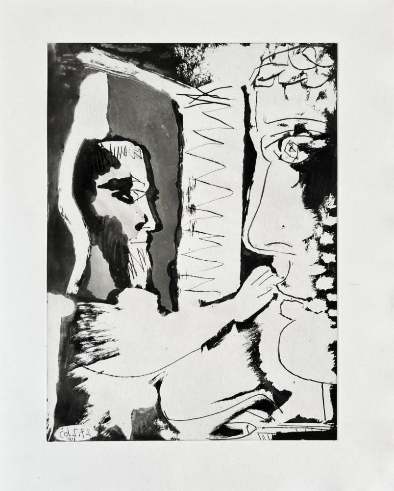 Aquatint Picasso - Escultor y escultura