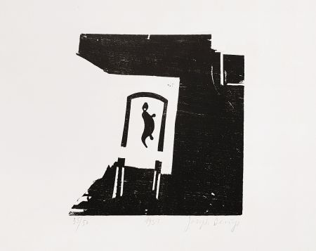Woodcut Beuys - Esse (Forge)