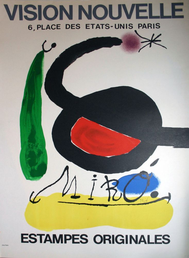 Lithograph Miró - '' Estampes Originales '' Vision Nouvelle