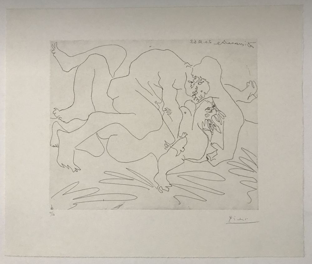 Drypoint Picasso - Etreinte V