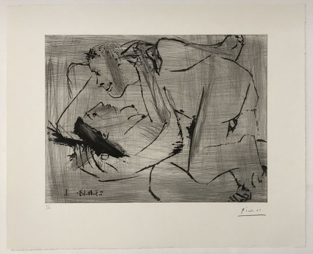 Drypoint Picasso - Etreinte VI