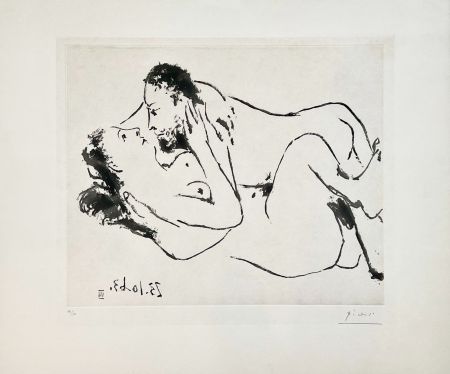 Engraving Picasso - Etreinte VIII 