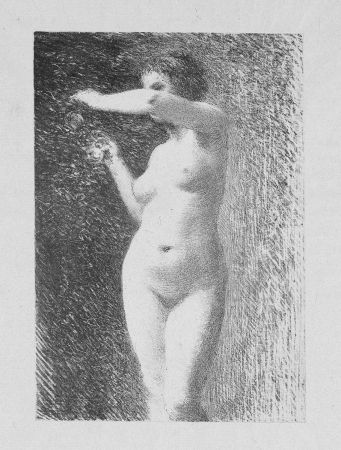 Lithograph Fantin-Latour - Etude pour Eve