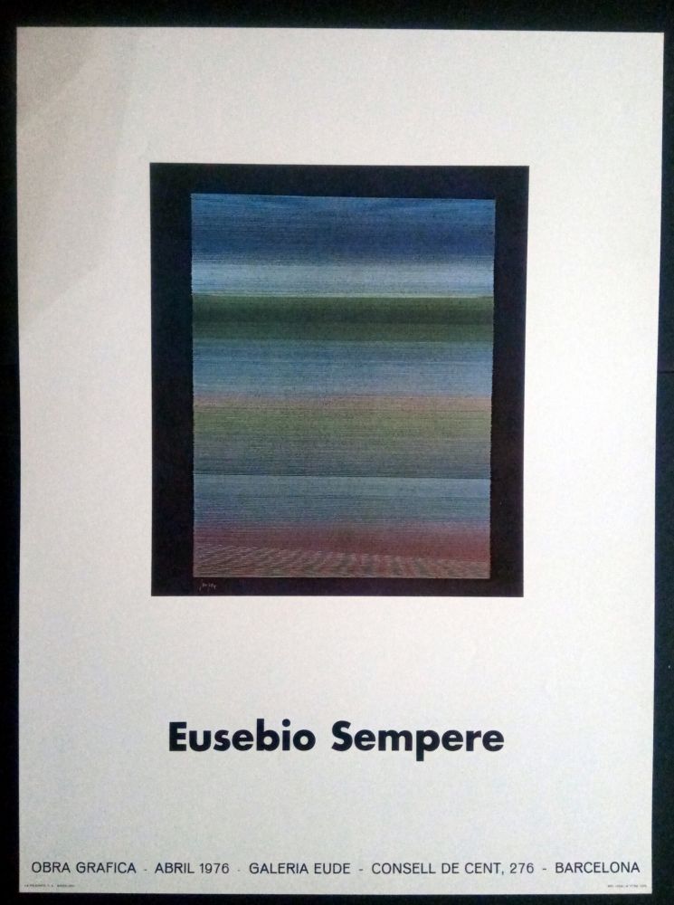 Poster Sempere - EUSEBIO SEMPERE GALERIA EUDE 1976