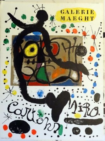 Poster Miró - Exhibition Cartons joan Miró Maeght