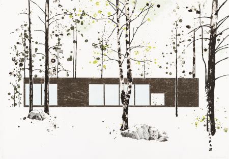 Woodcut Drummond - Experimental House for Marimekko