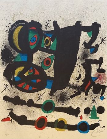 Lithograph Miró - Exposicion Homenaje a Josep Lluis Sert 