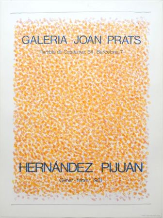 Lithograph Hernandez Pijuan - Exposición Galería Joan Prats
