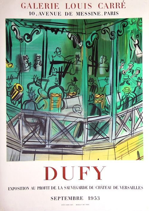 Lithograph Dufy - Exposition au Profit de la Sauvegarde du Chateau de Versailles