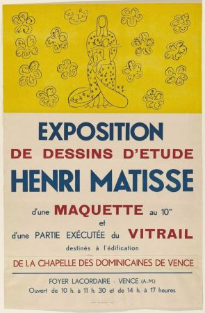 Lithograph Matisse (After) - Exposition De Dessin's D'Etude 
