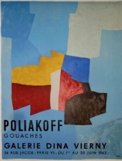 Poster Poliakoff - Exposition Dina Virny