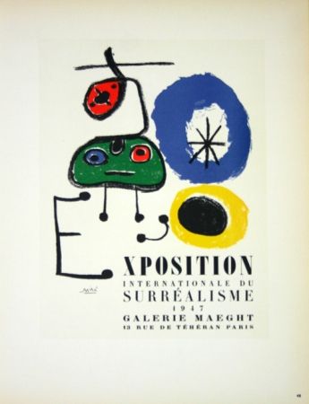 No Technical Miró - Exposition du Surréalisme  Galerie Maeght 1947