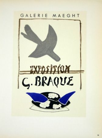 Lithograph Braque - Exposition G Braque
