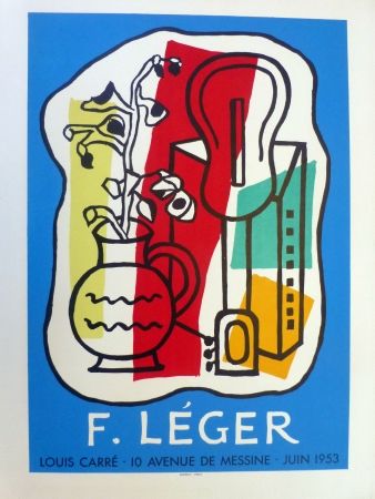 Lithograph Leger - Exposition Galerie Louis Carré, 1953