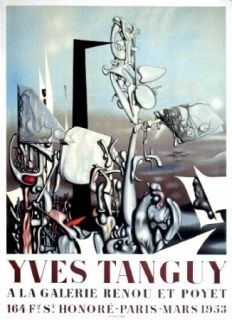 Poster Tanguy - Exposition Galerie Renou et Poyet 