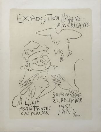 Lithograph Picasso - Exposition Hispano-Americaine