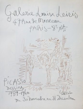 Lithograph Picasso - Exposition louise leiris 1960