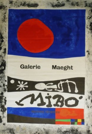 Lithograph Miró - Exposition Maeght MOURLOT 1953