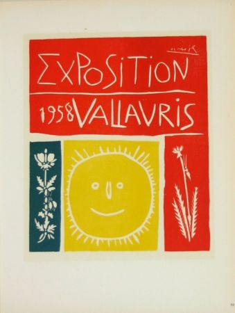 Lithograph Picasso (After) - Exposition  Vallauris 1958
