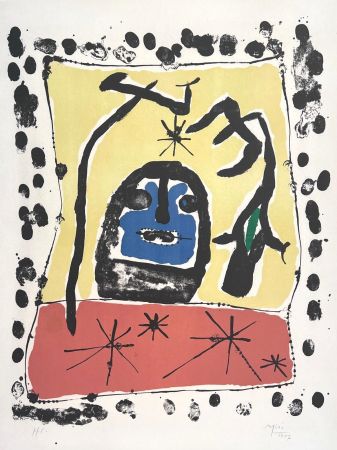 Lithograph Miró - Exposition à la Galerie Matarasso, Nice, 1957 