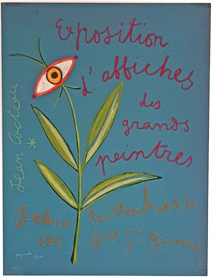 Lithograph Cocteau - Expositions D'affiches des Grands Peintre 
