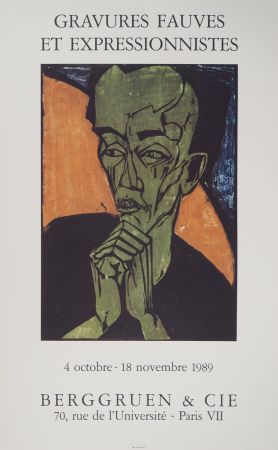 Illustrated Book Heckel - Expressionisme, Portrait d'Homme