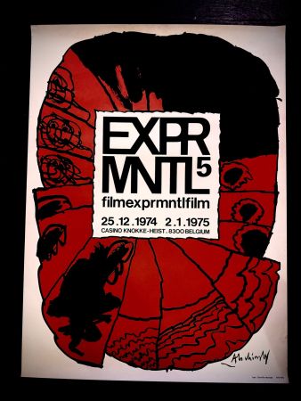 Poster Alechinsky - EXPRMNTL5  KNOKKE 1973