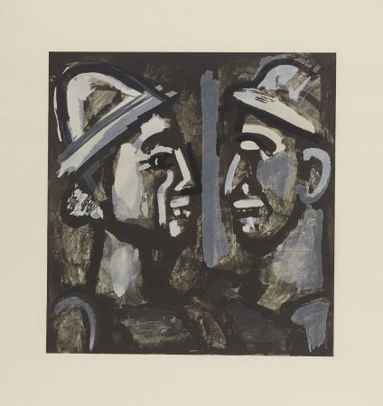 Lithograph Rouault - FACE A FACE, 1933 