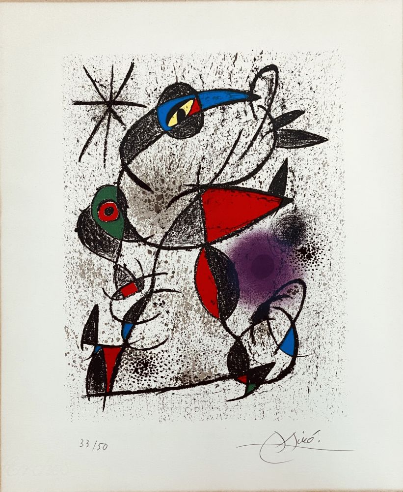 Lithograph Miró - Faillie du calcaire