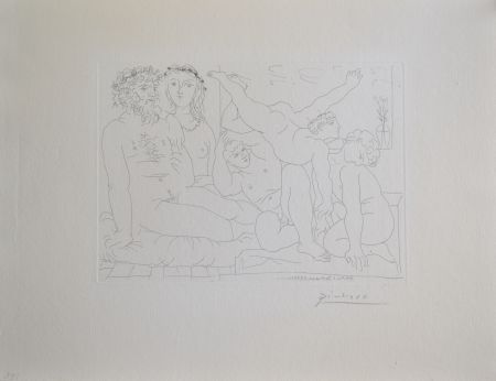 Etching Picasso - Famille de Saltimbanques (B163 Vollard)
